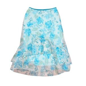 Floral Blue Skirt